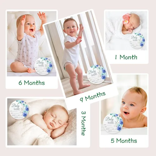 Vista 5 de Letrero de anuncio personalizado para recién nacido, letrero de anuncio de nombre de bebé para hospital, regalos de baby shower, para niñas recién