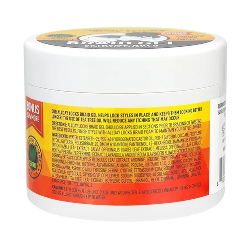 Vista 3 de AllDay Locks Gel para trenzas 5 onzas, paquete de 2 (DESCONSULTADO)