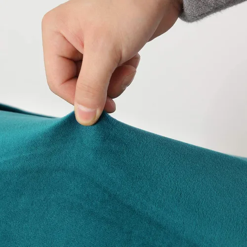 Vista 5 de JIAN YA NA Funda para Silla de Acento sin Brazos, Funda Elástica para Silla sin Brazos de Terciopelo, Fundas para Sillas sin Brazos, Funda