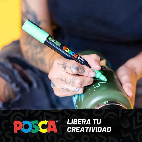 Vista 9 de uni Posca Rotulador de pintura - punta media - juego de 15 (PC-5M15C), surtido