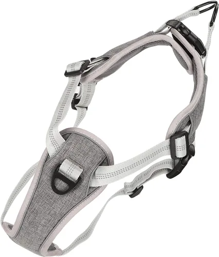 Vista 3 de Adjustable No Pull Harness Reflective Chest and Back Vest Harness for Medium and Large Dogs (XL)