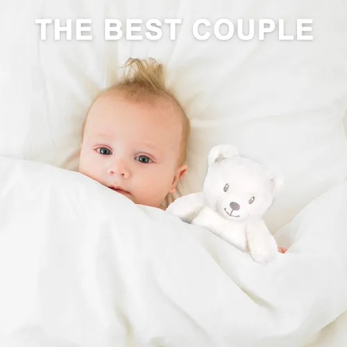 Vista 5 de Manta de Seguridad con Oso - Manta Suave para Bebé Lovey, Manta Esponjosa Unisex Lovie, Juguetes de Peluche para Acurrucarse, Oso de Peluche
