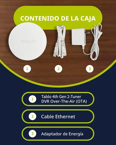 Vista 9 de Tablo TV 4ta Generación DVR 2-Sintonizador Over-The-Air (OTA) - Mira, Pausa y Graba TV en Vivo, Noticias, Deportes y Películas en Toda Tu Casa a