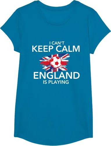 Vista 45 de I Can't Keep Calm England Is Playing - Camiseta para amantes del fútbol, Negro