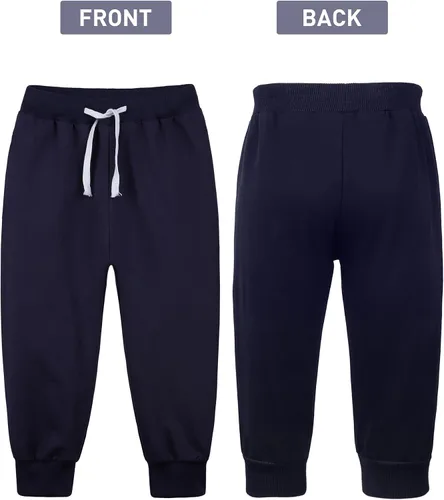 Vista 5 de Resinta Paquete de 4 pantalones deportivos para niños pequeños con cordón