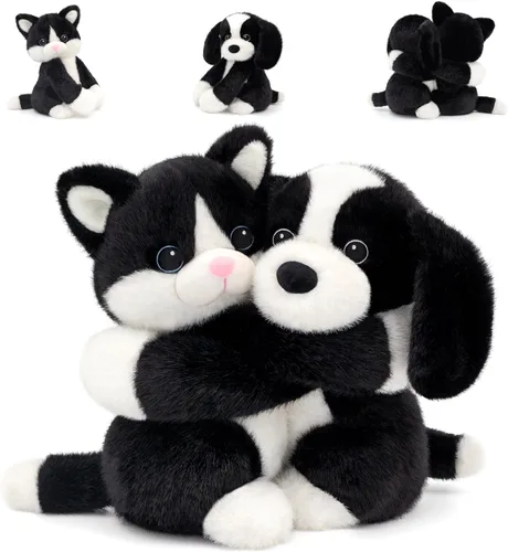 Vista 8 de IKASA Dúo de animales de peluche de vaca y caballo para microondas, calentable y refrigerable de 1.5 libras con aroma a lavanda con peso, 2 piezas