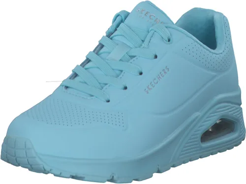 Vista 17 de Skechers Tenis UNO Stand on Air para mujer Tenis casuales, plantilla de espuma viscoelástica refrigerada por aire, amortiguación visible de Rojo