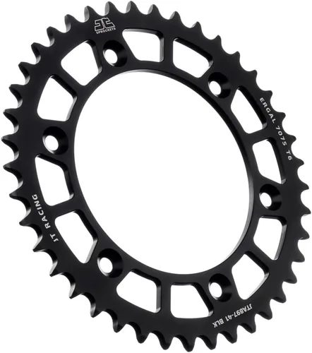 Vista 37 de JT Sprockets JTA897.38BLK - Piñón trasero de aluminio anodizado 7075 T6, color negro