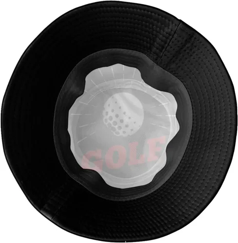 Vista 5 de Sombrero de pescador de moda con patrón de golf deportivo, gorra de pescador plegable para exteriores para mujeres y hombres