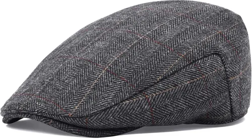 Vista 2 de STARANCE Sombrero de mezcla de lana para hombre, sombrero de hiedra de tweed