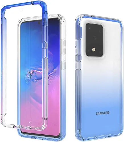 Vista 205 de Pzwoxukhov Funda para Xiaomi Poco M3 M2010J19CG M2010J19CI Caso, alta transparencia, color degradado, funda de absorción de impactos anticaída