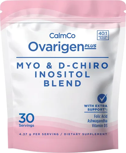 Vista 7 de CalmCo Ovarigen Plus Myo-Inositol & D-Chiro Inositol Blend, 30 sobres