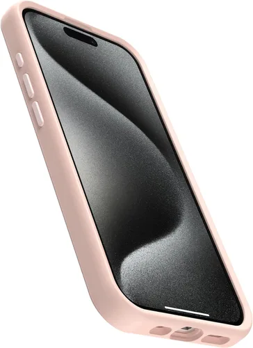 Vista 3 de OtterBox Funda de la serie Symmetry para iPhone 15 Pro (solamente) - Zapatillas de Ballet (Rosa), Se Acopla a MagSafe, Ultra-Elegante, Bordes