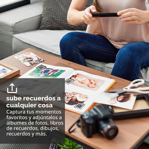 Vista 6 de Paquete de pegatinas - 10 códigos únicos por paquete - Añade video en cualquier cosa (monocromo)