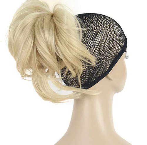 Vista 8 de Lydell Extensión de cabello sintético ajustable con pinza de mandíbula (marrón oscuro)