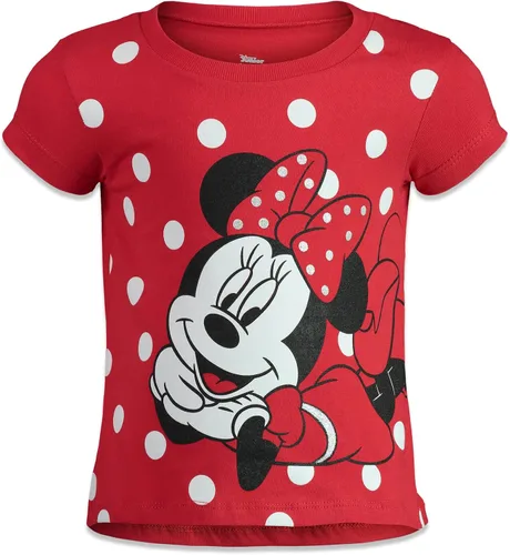 Vista 2 de Disney Mickey Mouse Minnie Mouse Girls 4 Pack Graphic T-Shirts Infant to Big Kid