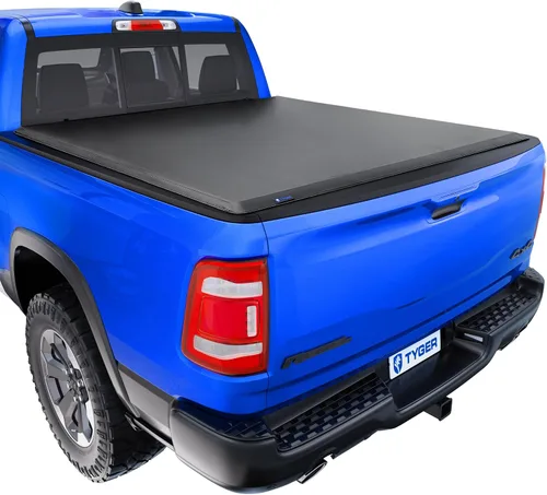 Vista 23 de Tyger Auto T1 Cubierta suave enrollable para caja de camioneta compatible con Dodge Ram 1500 2009-2018 y Classic 2019-2025, caja de 5 pies 7