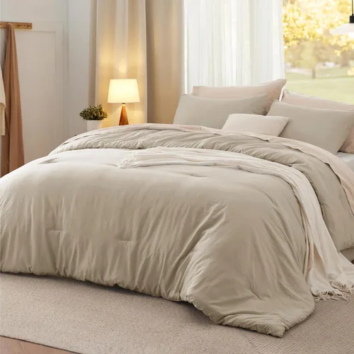 Vista 40 de Bedsure Juego edredón suave prelavado individual/individual XL, 365 días, cálido relleno alternativo GentleSoft™, 1 edredón ligero:68x88 pulgadas