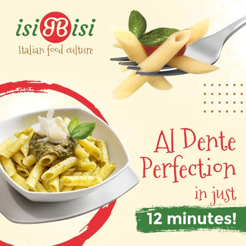 Vista 5 de isiBisi Pasta Penne Rigate sin gluten, 2 libras, fideos artesanales de maíz y arroz - Vegana, sin OMG, fabricada en Italia