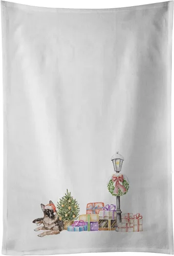 Vista 39 de Caroline's Treasures CK8100WTKT - Juego de 2 toallas de cocina con diseño de bulldog francés con diseño de país de las maravillas navideñas