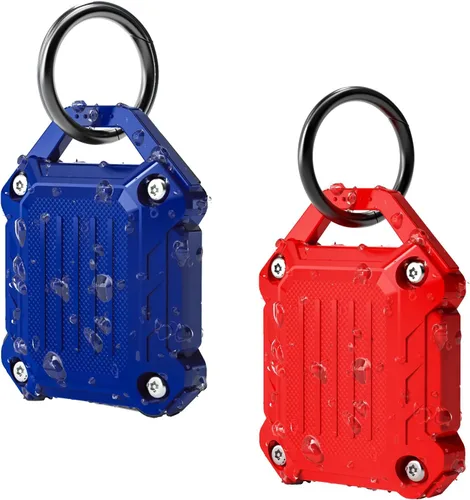 Vista 16 de Dovick - Funda impermeable para llavero Airtag, cubierta completa de tornillo compatible con el llavero Apple Air Tag Tracker (mezcla de 4 unidades)