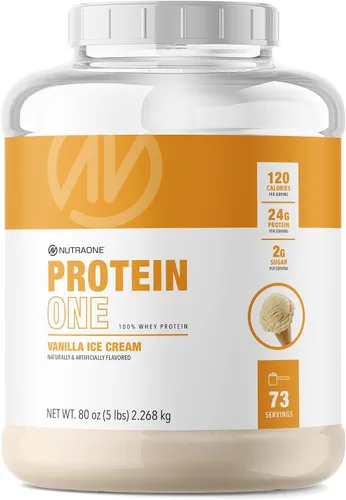 Vista 16 de NutraOne ProteinOne Whey Protein Promueve la recuperación y desarrolla músculo con un batido de proteínas en polvo para hombres y mujeres