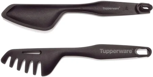 Vista 3 de Tupperware Pinzas de cocina Utensilios de chef para servir a presión Negro