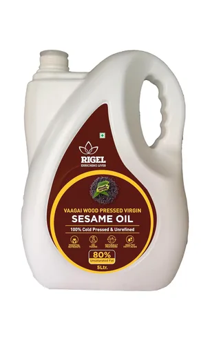 Vista 10 de Rigel Spices Aceite de sésamo prensado en frío molido naturalmente en lata ecológica de 33.8 fl oz (lata de 1 litro) Sin conservantes