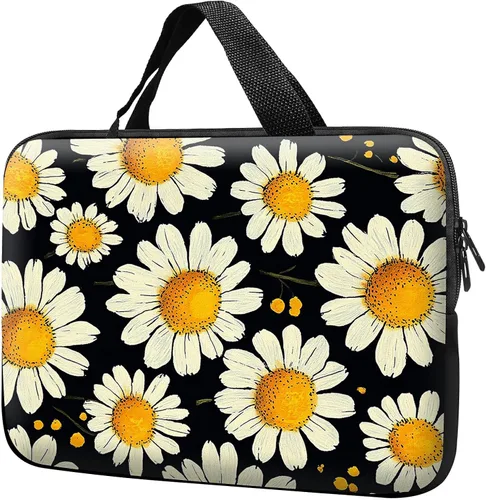 Vista 16 de Funda para laptop con asa de 10 pulgadas, impermeable, diseño de lentes de sol de alpaca, funda para computadora compatible con MacBook Air, Pro