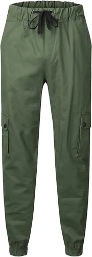 Vista 4 de SUTIL Pantalones deportivos chinos para hombre, pantalones cargo para senderismo, recreación al aire libre, pantalones de sarga para fitness