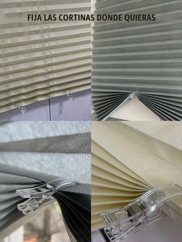 Vista 2 de 8 clips para persianas plisadas para sombra de ventana