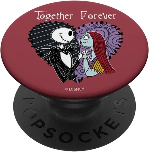 Vista 7 de Disney Jack y Sally Forever PopSockets MagSafe PopGrip de The Nightmare Before Christmas para iPhone