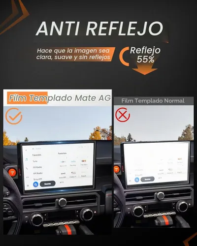 Vista 2 de CDEFG Protector de pantalla para Toyota 4Runner 2025 2026 – Vidrio templado mate antirreflejo de 14 pulgadas, accesorios para pantalla táctil