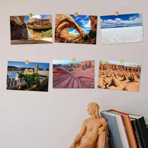 Vista 6 de Paquete de 20 postales de paisaje vintage de Estados Unidos de Utah, postales de todo el mundo, tarjetas de felicitación para viajes de negocios