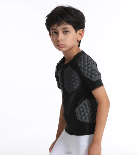 Vista 3 de Topeter Protector de pecho y costilla, camiseta protectora de paintball para niños y jóvenes