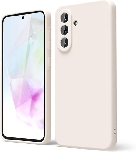 Vista 191 de oakxco Funda para teléfono Samsung Galaxy A12 con agarre de silicona líquida, linda delgada fina suave cubierta de gel de goma TPU lisa para mujeres