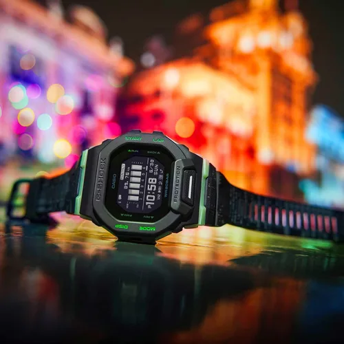 Vista 2 de G-Shock Limited GBD200LM-1 Midnight City Run, Negro -, Sin iluminación