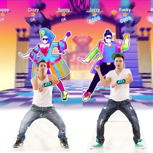 Vista 4 de Just Dance 2019 - Banda de baile para Nintendo Switch, brazalete JoyCon para Nintendo Switch, correa elástica ajustable con espacio para Joy-Cons