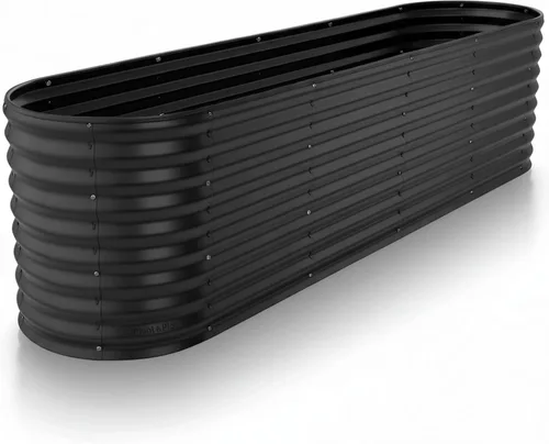 Vista 13 de Plant & Plot Camas de jardín elevadas galvanizadas para exteriores/ Jardinera elevada de 4 x 2 x 2 pies para jardinería, verduras, flores, caja