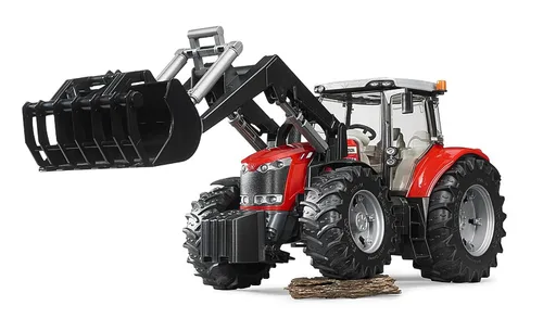 Vista 4 de Bruder Massey Ferguson 7600 con cargador frontal