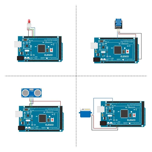 Vista 5 de Proyecto Mega 2560 de Elegoo. El juego de arranque más completo con TUTORIAL para Arduino Mega2560 UNO Nano Mega2560 Complete Starter Kit