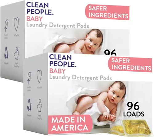Vista 21 de The Clean People Cápsulas de detergente para ropa sin fragancia, cápsulas de lavandería hipoalergénicas, ultra concentradas, embalaje reciclable