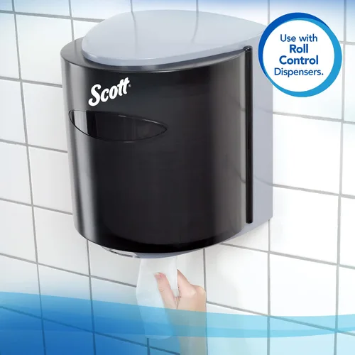 Vista 5 de Scott Professional Toallas de rollo central, a granel, 6 x 700 hojas (01032) Blanco, perforado, para entornos de alto tráfico, compatible
