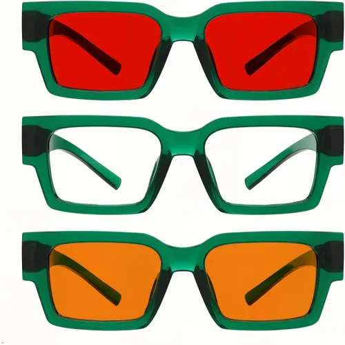 Vista 284 de Eyekepper Gafas de luz azul para hombre y mujer, paquete de 6 lentes Pilot Paquete de 6 color mezclado