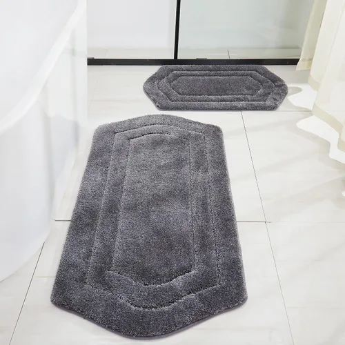 Vista 50 de COSY HOMEER Alfombras de Baño Extra Gruesas para Baño - Juegos de Alfombras Antideslizantes de Lino de Baño Suave Felpa 100% Poliéster Fuerte Sala