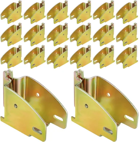 Vista 10 de Eapele 4 accesorios de enchufe de extremo de viga de madera E-Track, acero recubierto de zinc, compatible con 2x4 2x6, añade barras de bloqueo