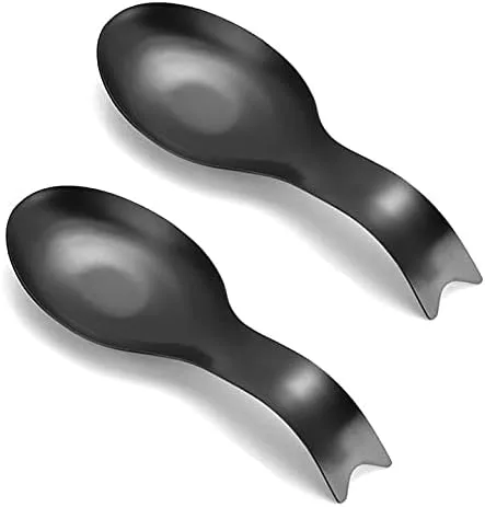 Vista 4 de 2 soportes dorados para cucharas de acero inoxidable para encimera de estufa Oro