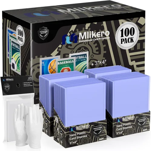Vista 9 de 1000 fundas de plástico duro para tarjetas, protector de tarjetas de béisbol de 3 x 4 pulgadas, soporte para tarjetas comerciales de alta calidad