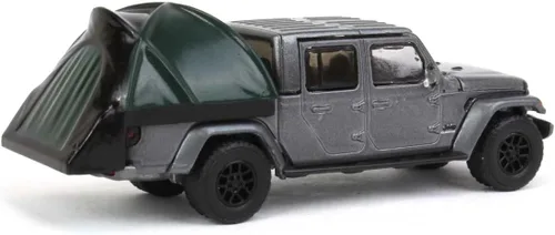 Vista 3 de Greenlight 38030-E The Great Outdoors Series 2 - 2021 Gladiator High Altitude con moderna tienda de campaña para camioneta escala 1/64