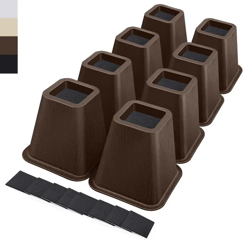 Vista 17 de ANNKUT Elevadores de cama resistentes de 6 pulgadas, elevadores de muebles para escritorio, silla, mesa o sofá, elevadores de sofá, soporta hasta